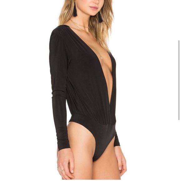 Lovers + Friends X REVOLVE Tension Bodysuit Black Size S - Picture 2 of 4